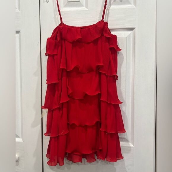 Sincerily Jules tiered ruffle dress 20’s flapper style size M - Picture 6 of 8